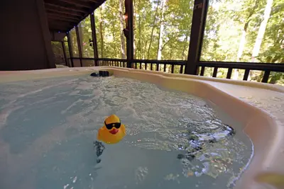 Image de New! Creekside Cabin w/ new hot tub & firepit!