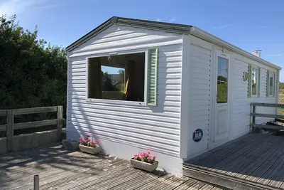 Mobil home sur terrain privé à 600m de la plage
