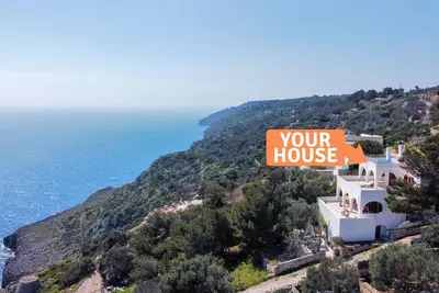 Image de Belle maison sur les falaises avec vue mer à 180°