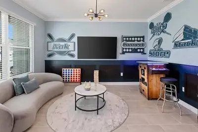 Image de Mermaid Magic | New! Beach Villa w Sea Themed Br, Pool, Theater, Arcade, Game Rm