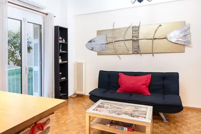 Image de Appartement de vacances \"Art House In Athens\" avec balcon, Wi-Fi et climatisation