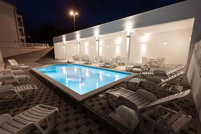 Appartement dans Okrug Donji avec vue mer, Balcon, Climatisation, Wifi (5166-3)