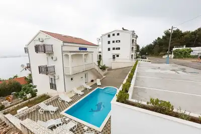 Appartement dans Okrug Donji avec vue mer, Balcon, Climatisation, Wifi (5166-4)