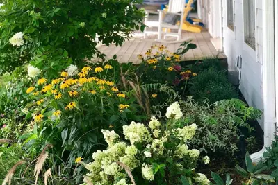 Image de Cutchogue Farmhouse Estate with hot tub and gardens, walk to beach & vineyards