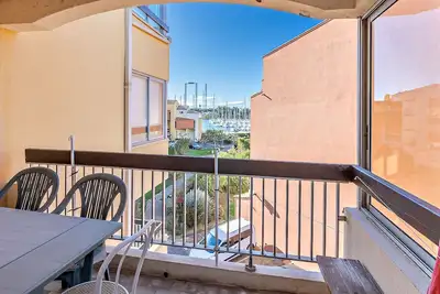 Image de Appt 4\/6 pers, terrasse vue port, parking privé