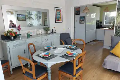 Image de Charmant Rez de Jardin, Bretagne Sud, 100m Grande Plage, Classe 4 Etoiles.