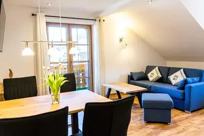 Image de Die Ferienwohnung Himmeleck für bis zu 4 Personen mit Einem Offenen Wohnbereich,