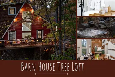 Image de Couples Tree Loft Rock Hot Tub Buffalo River