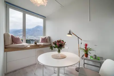 Image de Studio \"Nuvola 5th Floor\" avec vue sur la montagne, balcon et Wi-Fi