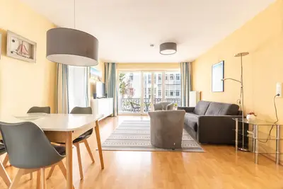 Image de Apartment E4, 40 m to the beach, Villa Strandidyll Neubau Binz, parking lot