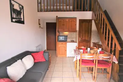 Image de Studio mezzanine pour 4 au cœur des Saisies