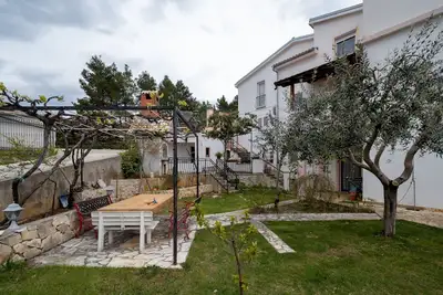 Appartement de trois chambres avec la terrasse et la vue sur le mer Posedarje, Novigrad (A-21123-b)