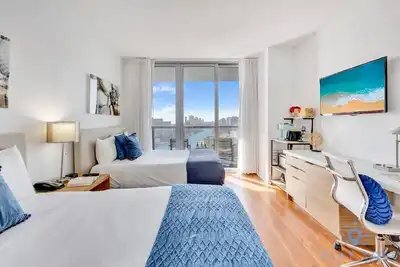 Image de Upper studio|Balcony + Pool + Gym|Near Beach