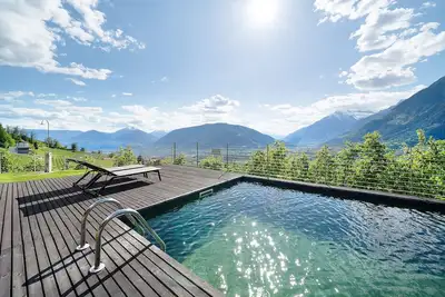 Image de Appartement 'Dahoam - Gardensuite L' avec vue sur la montagne, piscine partagée et Wi-Fi