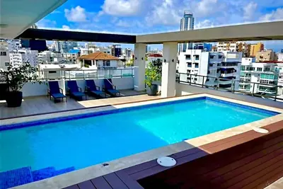 Image de 2br-W\/Pool+Gym+Cinema. rooftop. EnsancheNaco