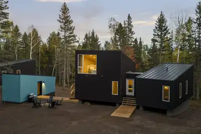 Image de Scandinavian Chalet with Sauna in Lutsen - Blue