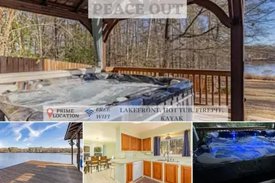 Image de Peaceful Lakefront Home w\/ Hot tub, Dock, Firepit, Kayak, Cornhole, Ramp nearby