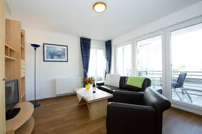 Image de 02 Schöne 2-raum-ferienwohnung mit Balkon - Appartementhaus mit Balkon im Ostseebad Göhren