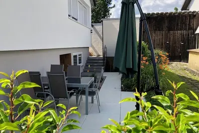 Image de Appartement de vacances \"Wiesenblick\" avec terrasse privée, jardin partagé et Wi-Fi