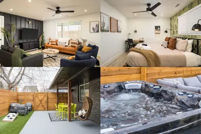 Image de Wild West Disco Haus 2. 0! New Hot Tub, Patio + Gym