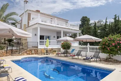 Image de Villa 'Casa Montelado' avec vue sur la mer, piscine privée et climatisation