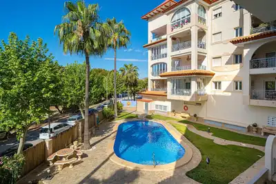 Appartement 'Rotonda Spaniahome' avec piscine partagée, Wi-Fi et climatisation