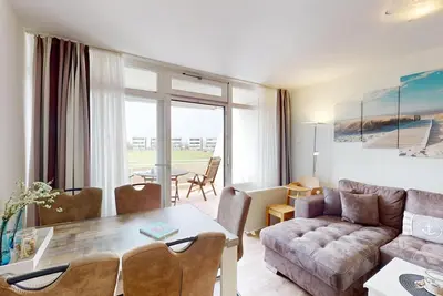 Image de Die 49 qm Große Ferienwohnung mit Zwei Zimmern Befindet Sich Direkt am Kilometer