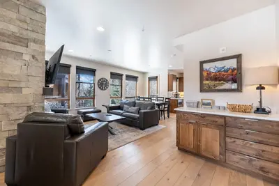 Open-Concept Townhome Next to Blue River w/ Private Wrap-Around Patio!