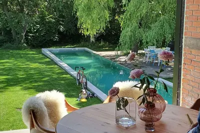 Image de Unieke eco Loft Villa Rustig Gelegen bij Antwerpen met Grote Tuin en 20m Zwembad