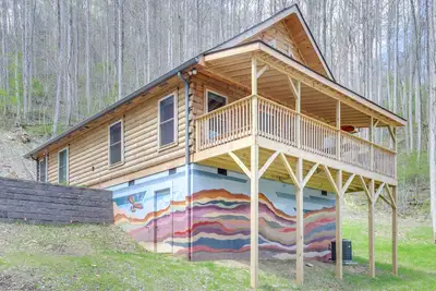 Furnished Deck & Fire Pit: Serene Marshall Cabin!