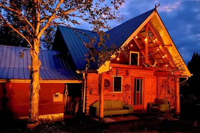 Experience True Solitude in this Gorgeous Wilderness Log Cabin