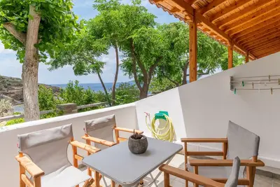 Maison de vacances 'Seaview Mastrozane Studio 11 Andros' avec vue sur la mer, Wi-Fi et climatisation