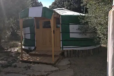 Image de Original Mongolian yurt in the green woods
