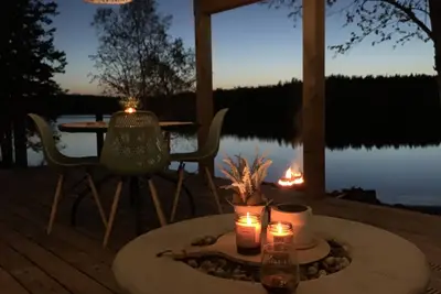 Waterfront Retreat With Private Beach