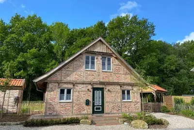 Image de New charming half-timbered house by the lake in the idyllic Münsterland region