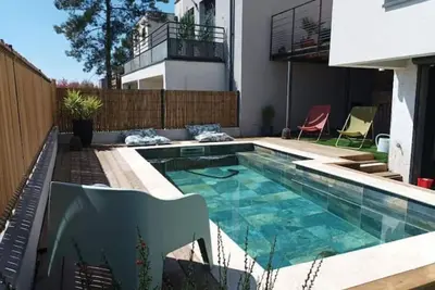 Image de Villa familiale avec jolie vue sur pinède