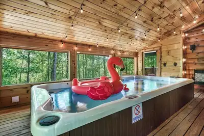 Image de Wild Minx Lodge · 13ft Swim Spa Unique cabin Resort pool Arcade game