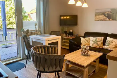 Image de Strandnahe Ferienwohnung mit Sonnigem Süd-balkon und Strandkorb