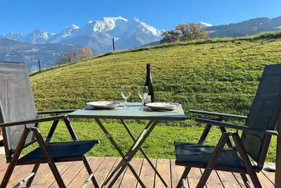 2 pièces avec vue sur le Mt Blanc