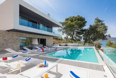 Beachfront Villa Milka with Pool
