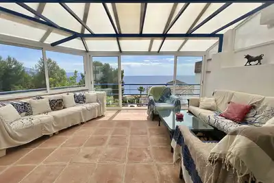Image de Maison de vacances 'El Faro' avec vue sur la mer, Wi-Fi et climatisation