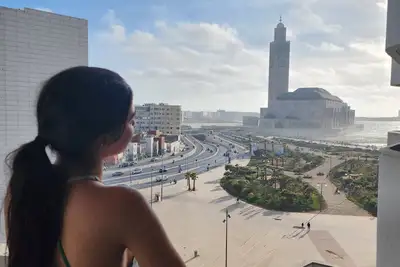 Image de Appartement Luxueux A Marina Casablanca 140m2 2chambres Vue Ocean & Grande Mosq.