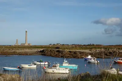 Image de Maison Ter Mer vue directe sur l'étang de Gattemare et la mer,