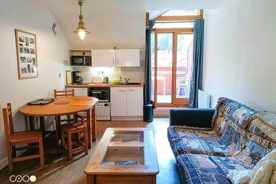 Image de Studio avec balcon, parking et Wi-Fi au cœur de Brides-les-Bains