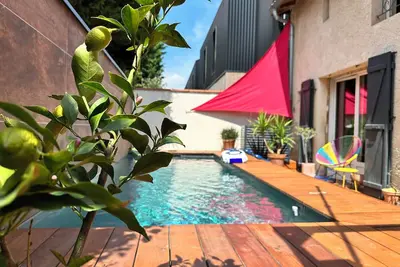 Image de Maison au calme, petit jardin clos, piscine, 10´ Canal du Midi et 20´ Capitole