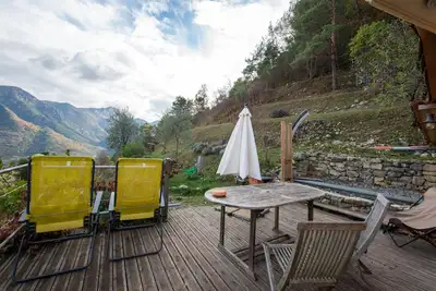 Image de Eco chalet, grande terrasse, vue imprenable.