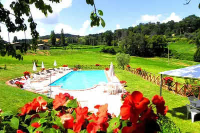 Maison de vacances \"Agriturismo Aurora - Olmo\" avec piscine partagée, terrasse partagée et Wi-Fi