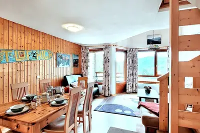 Image de T3 au pied des pistes avec parking et WiFi
