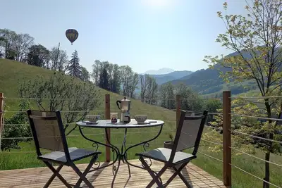 Image de Tiny House avec vue sur le mont blanc