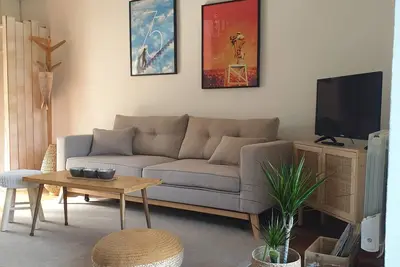 Image de penty au calme, bord de mer